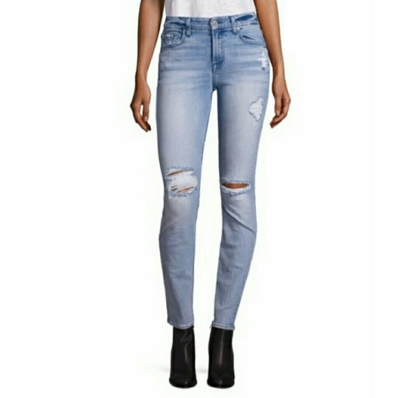 7 For All Mankind Denim - 🆕7 For All Mankind Distressed Skinny Jeans